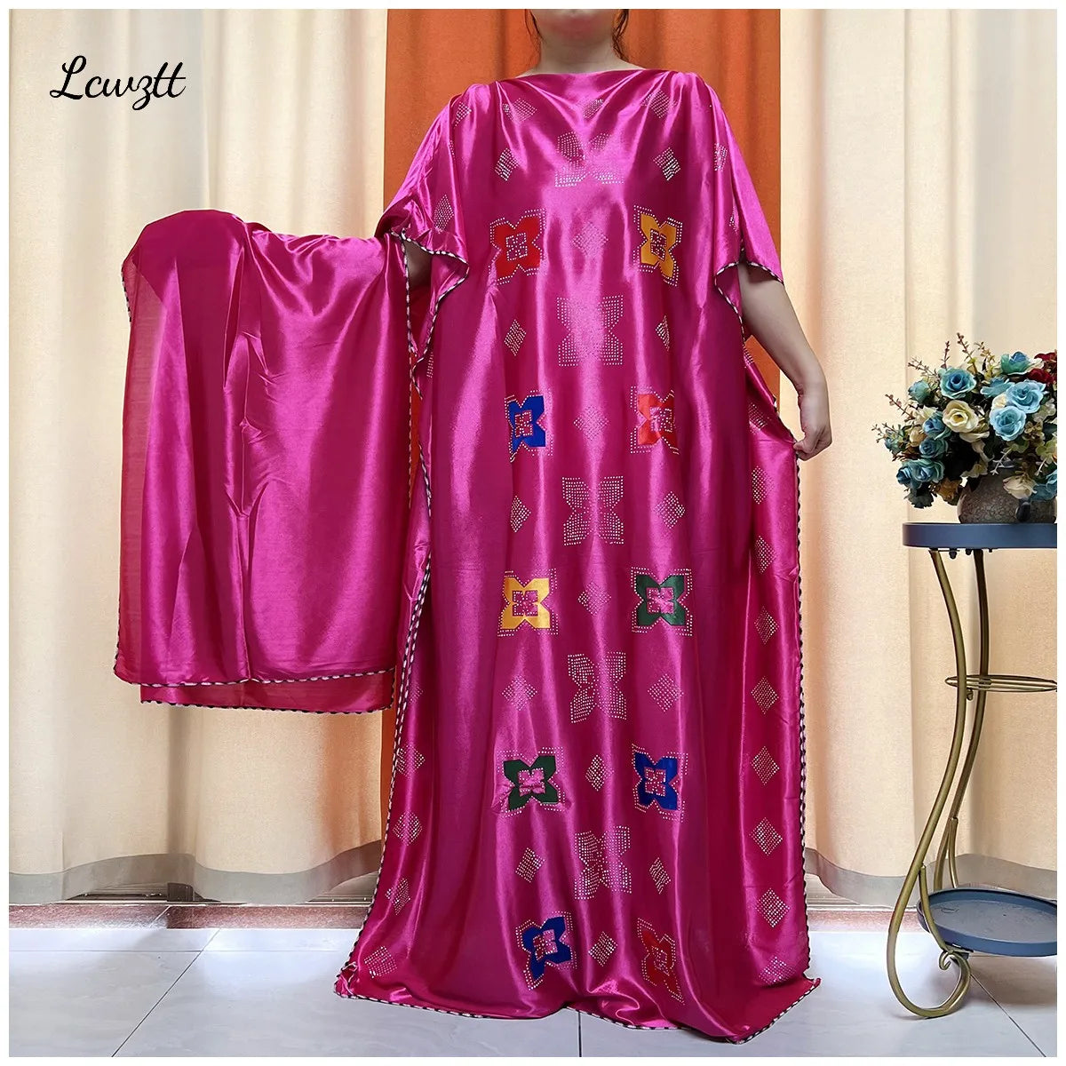 Quality Abaya For Women | Kaftan Clothing With Scarf | Women Silk Dress | MooMoo Dress For Luxury Women